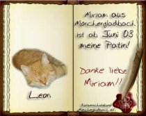 Leon ist leider ueber die Regenbogenbruecke gegangen :-(((